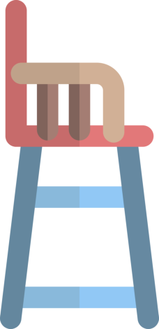 Baby Chair Stencil Svg Design File, Free Vectors File